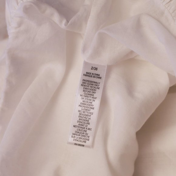 Vera Wang Lavender Label White Bubble Bottom Empire Dress - Picture 13 of 13